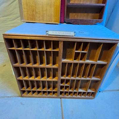 Lot of woodware Printer's Tray