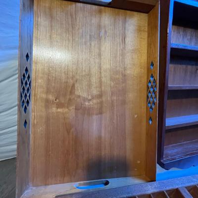 Lot of woodware Printer's Tray