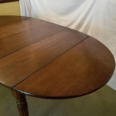 Large Oval Drop Leaf Dining Table  (LR-JS)