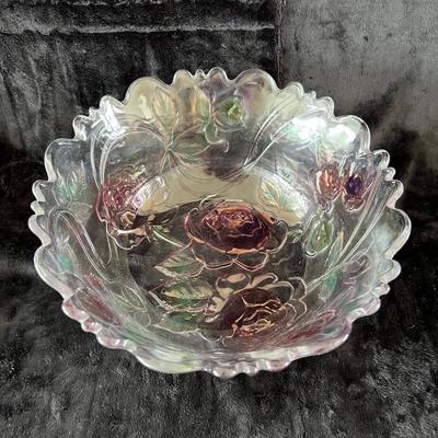 Vintage Glass Flower Table Set