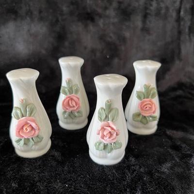 Vintage Glass Flower Table Set