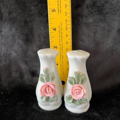 Vintage Glass Flower Table Set