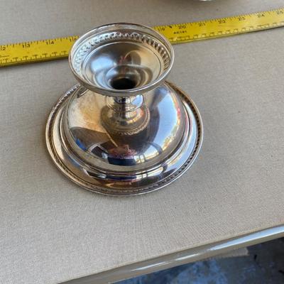 Assortment of silver plated platters and bowls