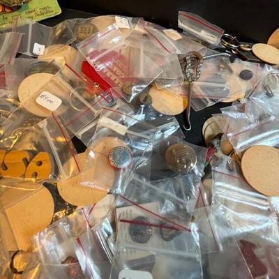 Flat of vintage Advertising items