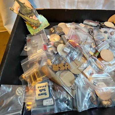 Flat of vintage Advertising items