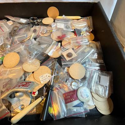 Flat of vintage Advertising items