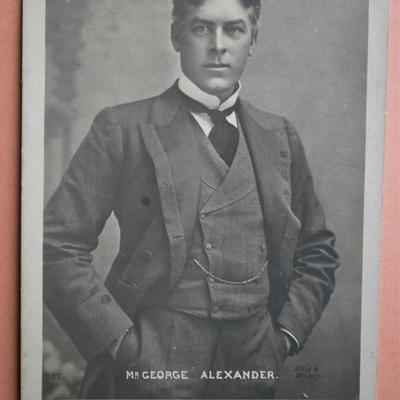RPPC of English Actor Mr. George Alexander from the early 1900's