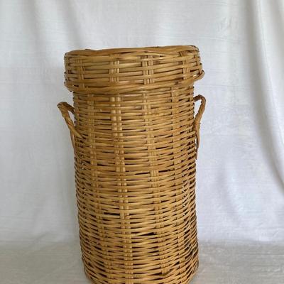 Wicker Baskets and Wooden Fruit Bowl  (LR-JM)