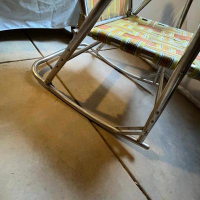 MCM Aluminum Patio Rocking Chair
