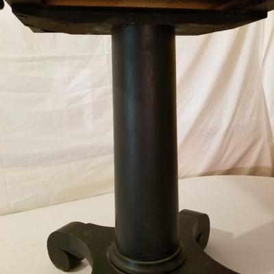 Pedestal Drop Leaf Side Table  (LR-JS)
