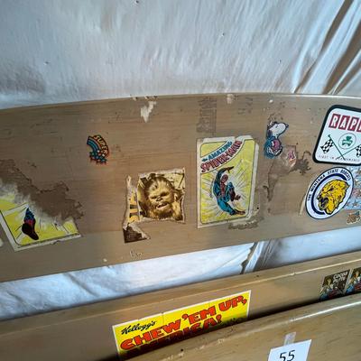 MCM Blond Oak Twin Bed