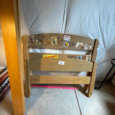 MCM Blond Oak Twin Bed