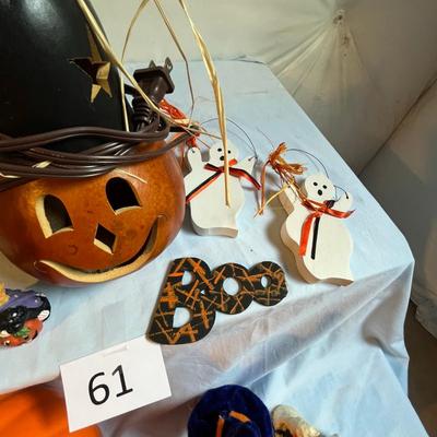 Lot of Halloween Decor w/ Vintage items
