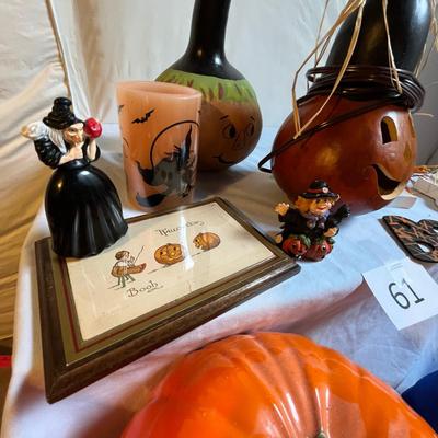 Lot of Halloween Decor w/ Vintage items