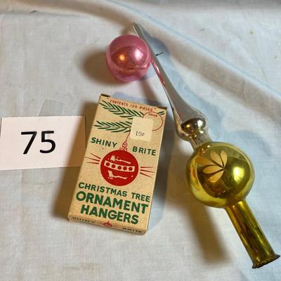 Vintage Mercury Glass Tree Topper