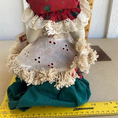 Christmas grandma rabbit decoration