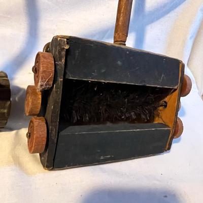 Antique Child's Lawnmower & Bissell Sweeper