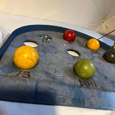 Dick Tracy Game Board & Bocci Ball game