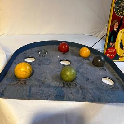 Dick Tracy Game Board & Bocci Ball game