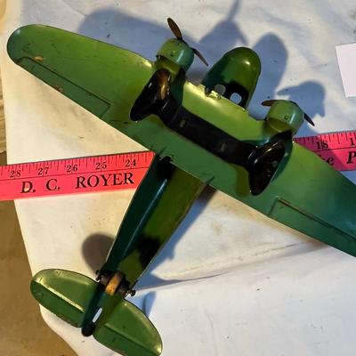 Tin Airplane 1940s AS IS