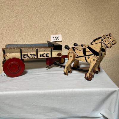 Rich Toy Ice Wagon 1930s Vintage Awesome