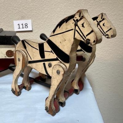 Rich Toy Ice Wagon 1930s Vintage Awesome