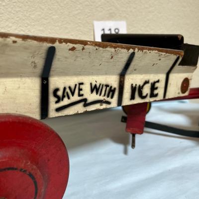 Rich Toy Ice Wagon 1930s Vintage Awesome