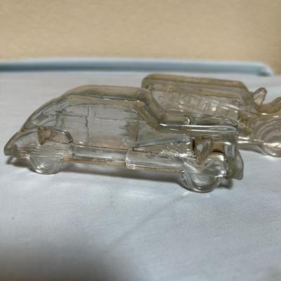 Vintage Glass Candy Containers Lot of 3