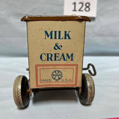 Marx Key Wind Milk wagon with horse