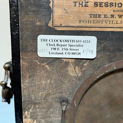 Antique Sessions Mantle Clock Faux marble