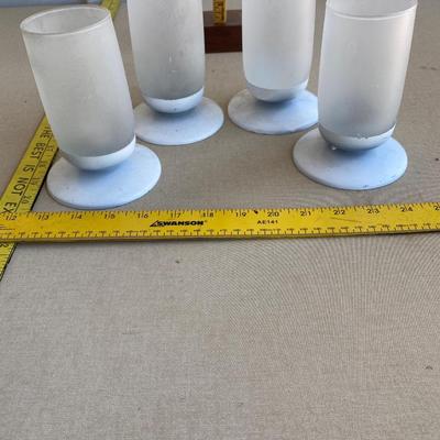 Set a four tea light candle holders