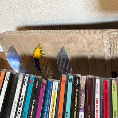 Box of CDs.