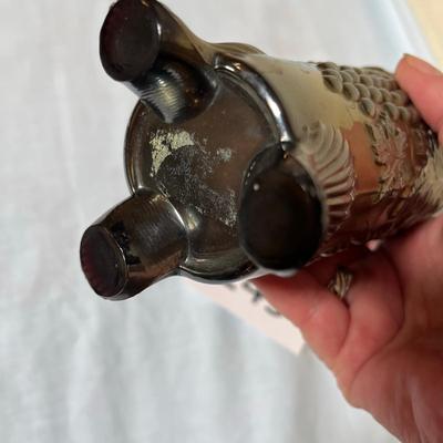 Northwood Grape & Gable Amethyst Carnival Glass Hatpin Holder