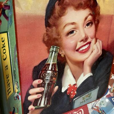 Vintage Coca Cola COKE Sports Tray 1940s