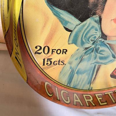 Cigarette Advertising Tray 1920s
