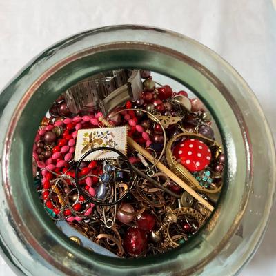Jar of Junk Jewelry