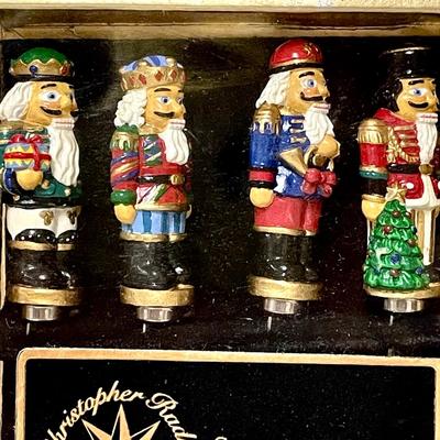 LOT 272  VINTAGE CHRISTOPHER RADKO NUTCRACKER PATE KNIVES HOME FOR THE HOLIDAYS COLLECTION