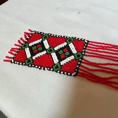 Native American Glass Bead Necklace