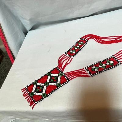 Native American Glass Bead Necklace