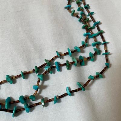 Multi Strand Heishe Bead Necklace