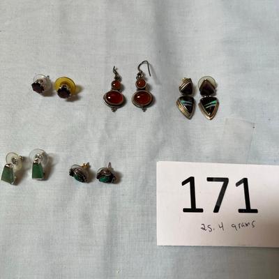Sterling Silver Lot Earrings