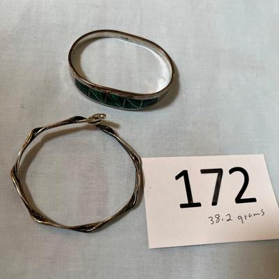 Sterling Silver Taxco style Bracelets