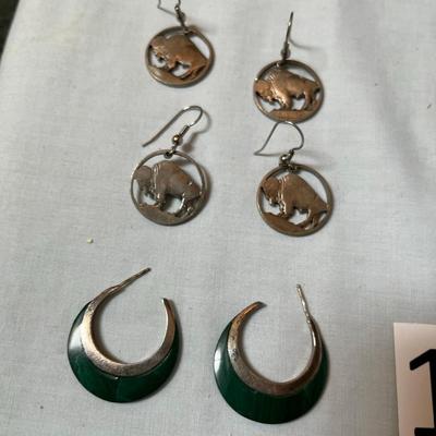 Sterling Silver & Nickel Earring grouping