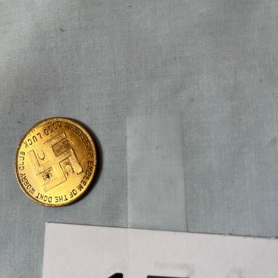 Worchester Salt Trad Token GOOD LUCK swastika