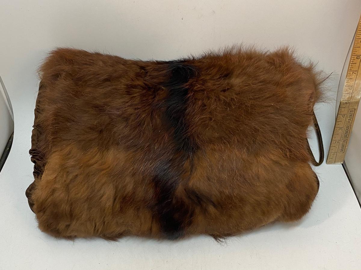 Vintage Antique Real Mink Fur Muff Handwarmer EstateSales