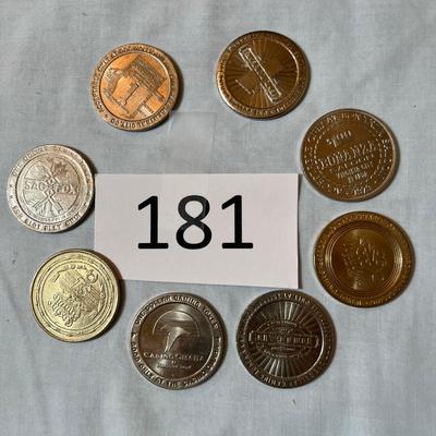 Las Vegas & Other Metal Slot Machine Coins
