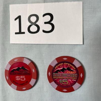 Hyatt Black Hawk $5 Chips