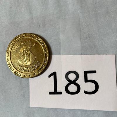 Hickock's Casino Deadwood $5 Slot Coin