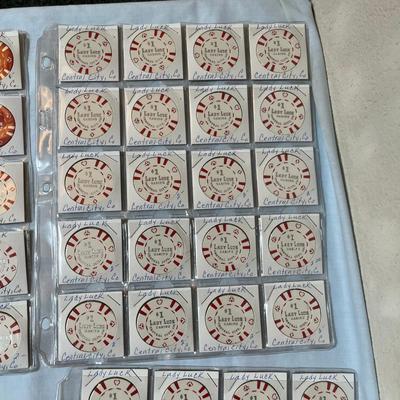 Lady Luck & Long Branch Casino Poker Chips