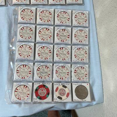 Lady Luck & Long Branch Casino Poker Chips